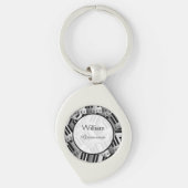 Piano Wedding Black en White Keepomwille Sleutelhanger (Voorkant)