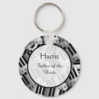 Piano Wedding Black en White Keepomwille Sleutelhanger