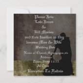  PIANO Wedding Invitation Antiek Kaart (Achterkant)