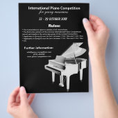 Piano-wedstrijd Flyer (Hand)
