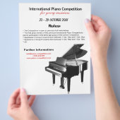 Piano-wedstrijd Flyer (Hand)