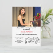 Piano-wedstrijd Kaart (Staand voorkant)