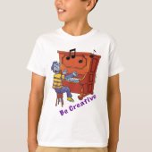 Piano - Wees creatief T-shirt (Voorkant)