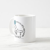Piano - Wereld rond Koffiemok (Voorkant links)