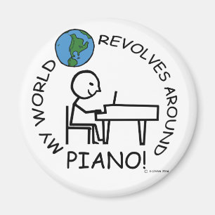 Piano - Wereld rond Magneet