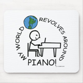 Piano - Wereld rond Muismat