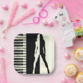 Piano Woman Papieren Bordje (Feest)