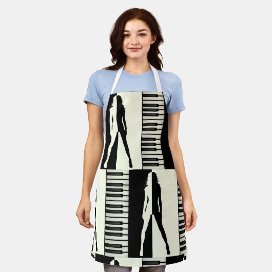 Piano Woman Schort (Gedragen)