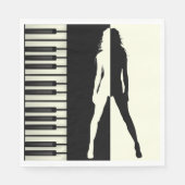 Piano Woman Servet (Voorkant)