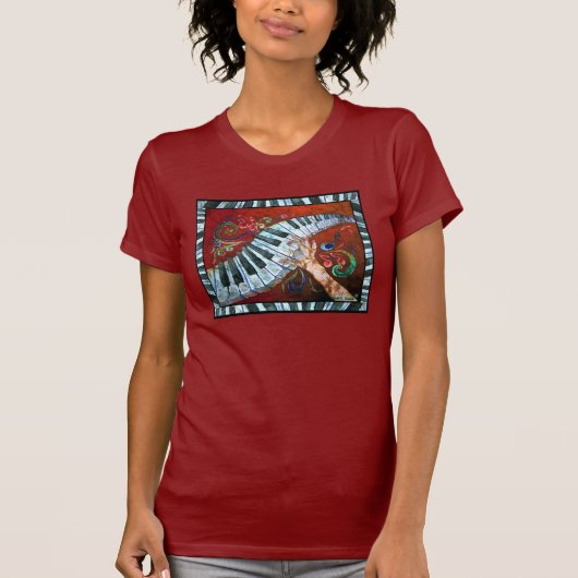 Piano Women's Shirt (Voorkant)