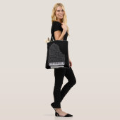 Piano Word Cloud Gift voor Piano Teacher Tote Bag (Op model)