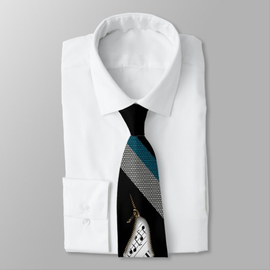 Piano Zipper Stropdas (Gebonden)