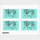Piano Zombie Explode Rechthoekige Sticker (Vel)