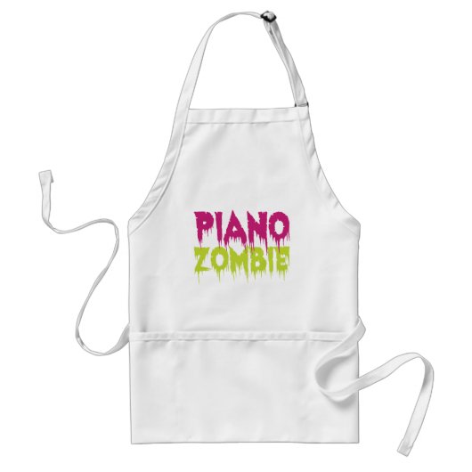 Piano Zombie Standaard Schort (Voorkant)