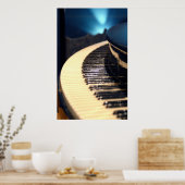 Pianobalk Poster (Keuken)