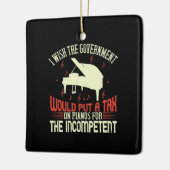 Pianobelasting op piano voor onbekwame keramisch ornament (Links)