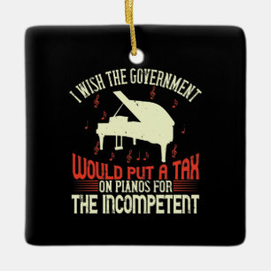 Pianobelasting op piano voor onbekwame keramisch ornament