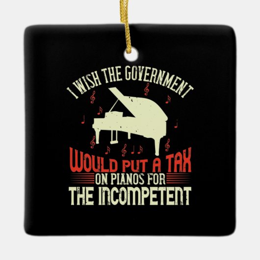 Pianobelasting op piano voor onbekwame keramisch ornament (Voorkant)