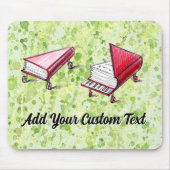 Pianoboeken op wielen Artistieke transformatie Lim Muismat (Voorkant)