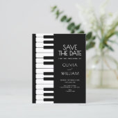 Pianobruiloft Save The Date (Staand voorkant)