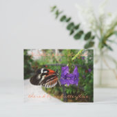 PianoButterfly-Briefkaart/Citaat Briefkaart (Staand voorkant)