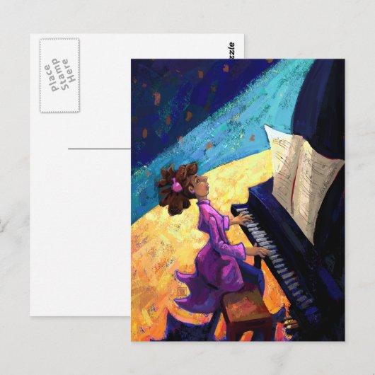 Pianoconcert Briefkaart (Voorkant / Achterkant)