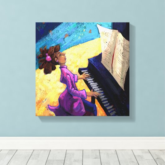 Pianoconcert Canvas Afdruk (Insitu (Houten vloer))