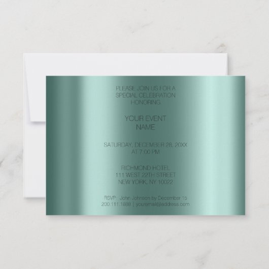 Pianoconcert Formeel minimalisme Vip Black Blauwgr Kaart (Achterkant)