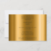 Pianoconcert Formeel minimalisme zwart goud Kaart (Achterkant)