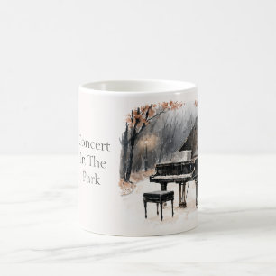 Pianoconcert in het park koffiemok