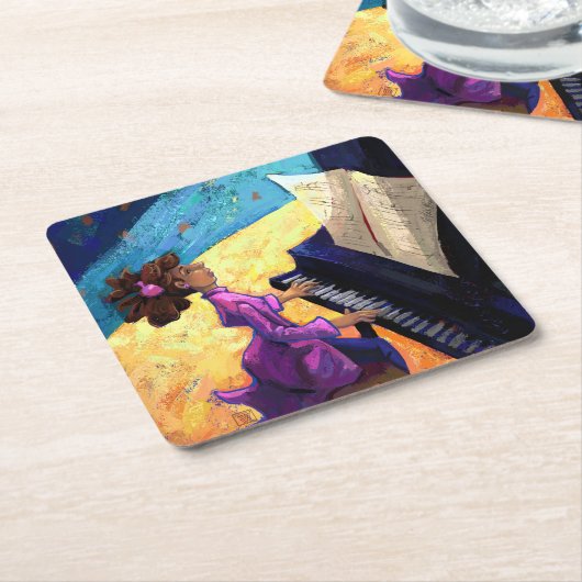 Pianoconcert Kartonnen Onderzetters (Schuin)