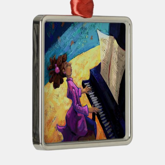 Pianoconcert Metalen Ornament (Rechts)
