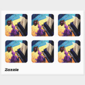 Pianoconcert Vierkante Sticker (Vel)