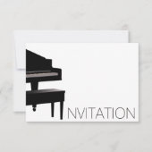 Pianoconcertfestival Minimalims Vip Black White Kaart (Voorkant)
