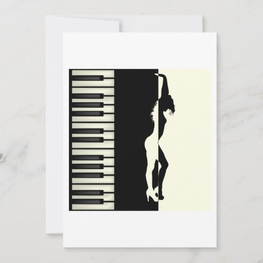 Pianodanser Kaart (Voorkant)