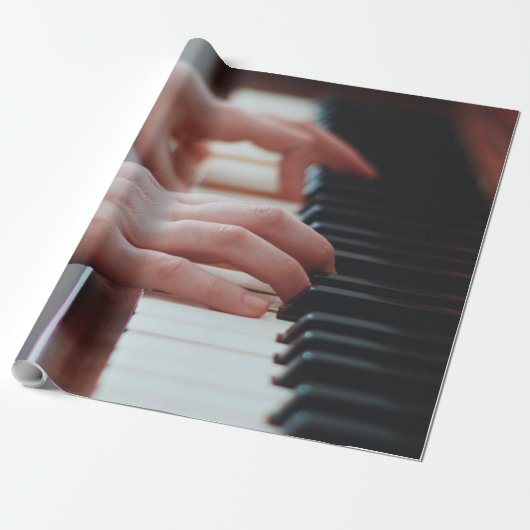 Pianodesign Cadeaupapier (Uitgerold)