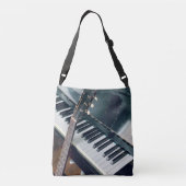 Pianodesign Crossbody Tas (Achterkant)