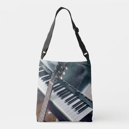 Pianodesign Crossbody Tas (Achterkant)