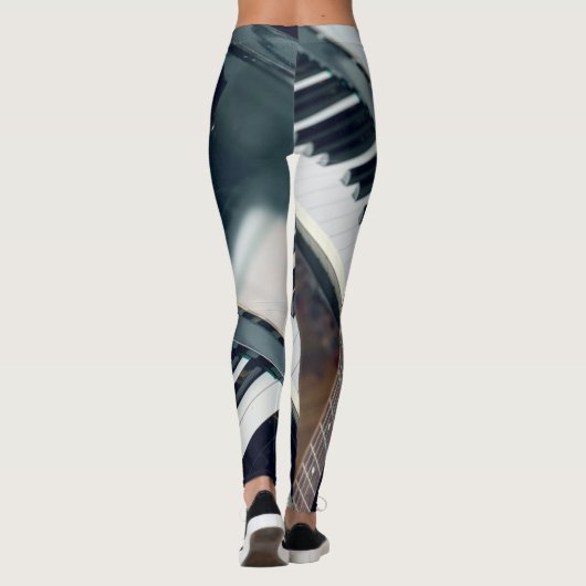 Pianodesign Leggings (Achterkant)