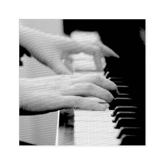  Pianodesign Rubberstempel (Afrduk)
