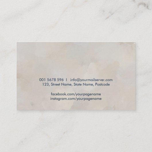 Pianodocent Muziekdocent Visitekaartje (Achterkant)