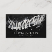 Pianodocent Muziekdocent Visitekaartje (Voorkant)