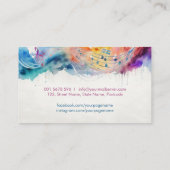 Pianodocent Muziekdocent Visitekaartje (Achterkant)