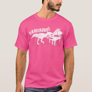 Pianodocent Pianist Dinosaur T-Rex  Piano T-shirt