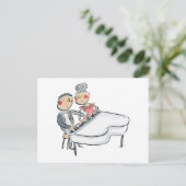 Pianoduet Briefkaart (Staand voorkant)