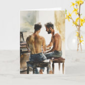 Pianoduet Zonlicht Kaart (Gele Bloem)