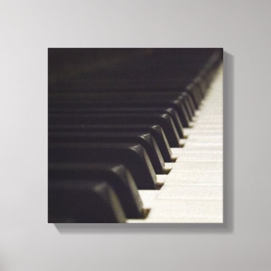 Pianoforte verpakt canvas afdruk (Voorkant)