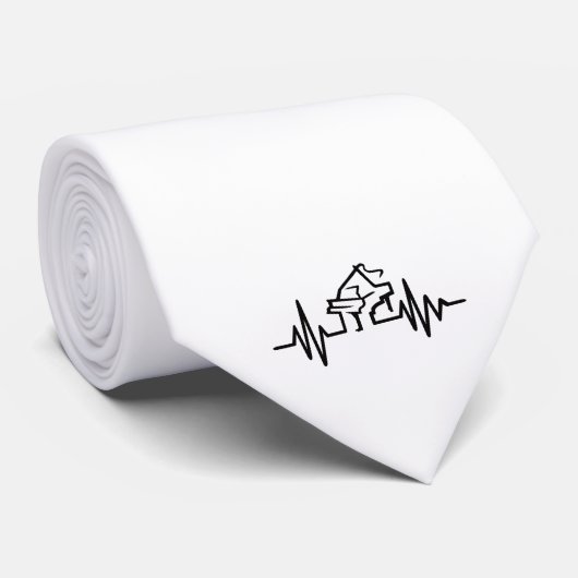 Pianofrequentie Stropdas (Opgerold)