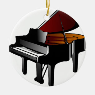 pianoglanzwart keramisch ornament