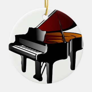 pianoglanzwart keramisch ornament